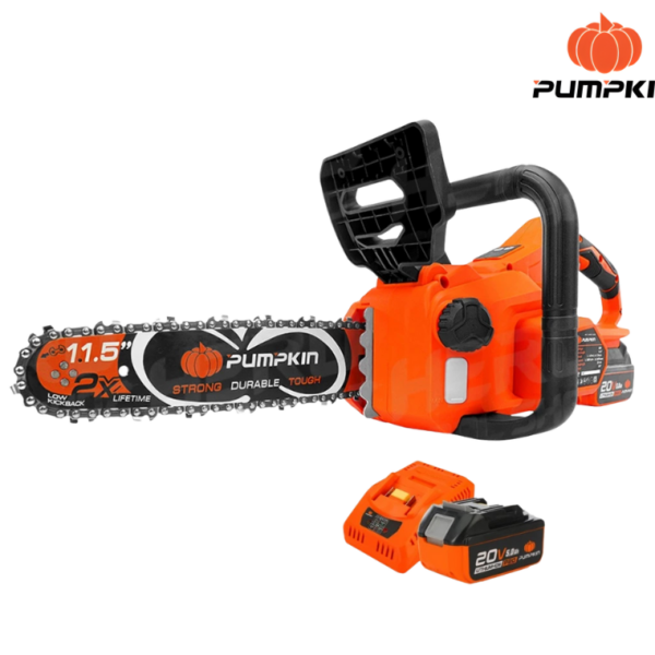 เลื่อยโซ่ไร้สาย INF-115CSB-501K 11.5INC 20V(แท่น+แบต)PUMPKIN