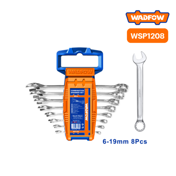 ชุดประแจแหวนข้างปากตาย WSP1208 (8PCS/SET) WADFOW