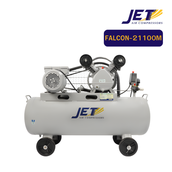 ปั๊มลมสายพาน FALCON-21100M (110037675) 1HP 100L JETT