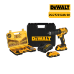 สว่านกระแทกไร้สาย DCD7781D2A-B1 20V (แบต+แท่นชาร์จ) DEWALT