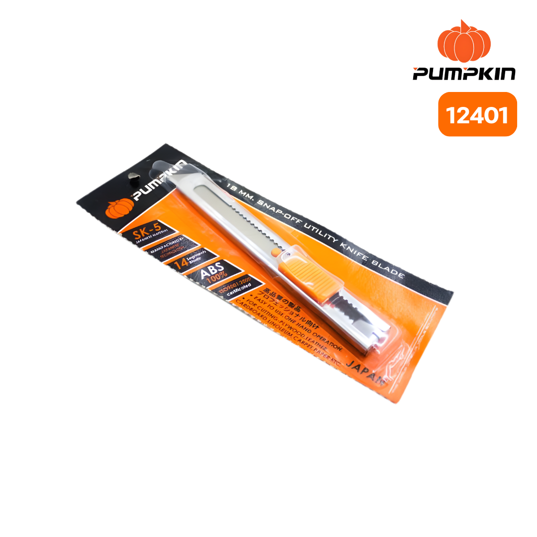 มีดคัตเตอร์สแตนเลสใหญ่ (12401) ST-101 PUMPKIN มีดคัตเตอร์สแตนเลสใหญ่ (12401) ST-101 PUMPKIN