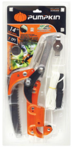 กรรไกรตัดกิ่งไม้แบบกระตุกพร้อมลื่อย PTT-14TTP 14INC PUMPKIN - Image 5