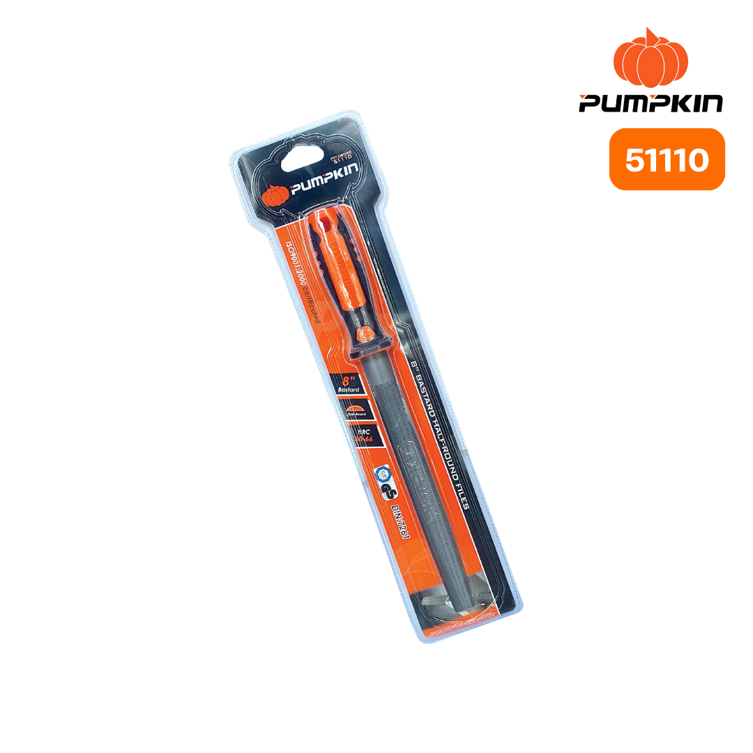 ตะไบท้องปลิงแบบหยาบด้ามไฟเบอร์ (51110) 8INC PUMPKIN ตะไบท้องปลิงแบบหยาบด้ามไฟเบอร์ (51110) 8INC PUMPKIN