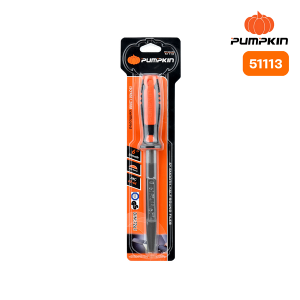 ตะไบท้องปลิงแบบละเอียดด้ามไฟเบอร์ (51113) 6INC PUMPKIN