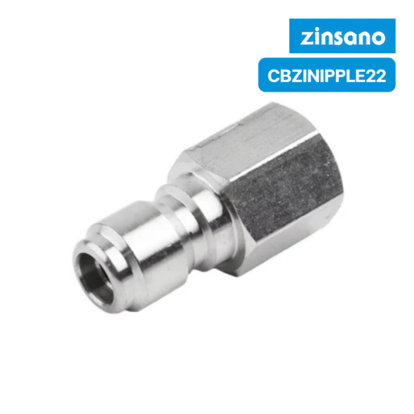 MALE PLUG QUICK 3/8" (CBZINIPPLE22) XMT11.15 ZINSANO