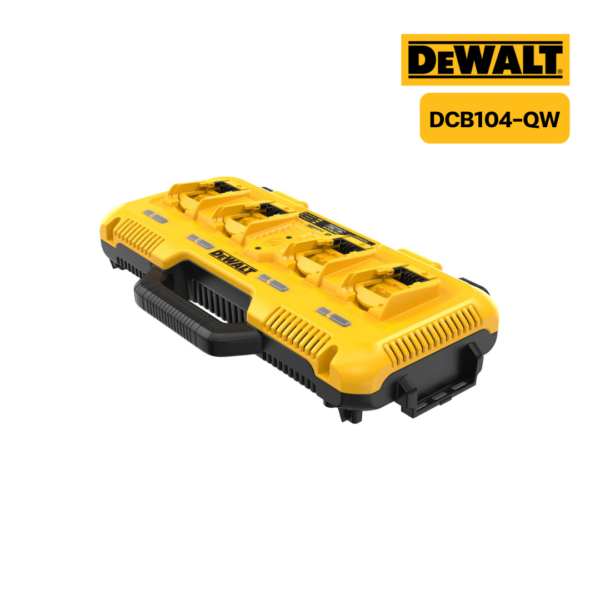 แท่นชาร์จแบตเตอรี่ 4 ช่อง DCB104-QW 12/20/60V Max DEWALT