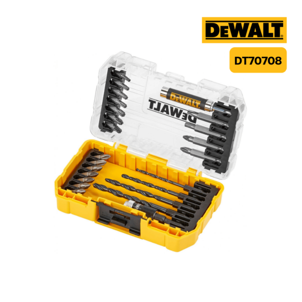 ชุดดอกไขควง-ดอกสว่าน DT70708 25ชิ้น DEWALT
