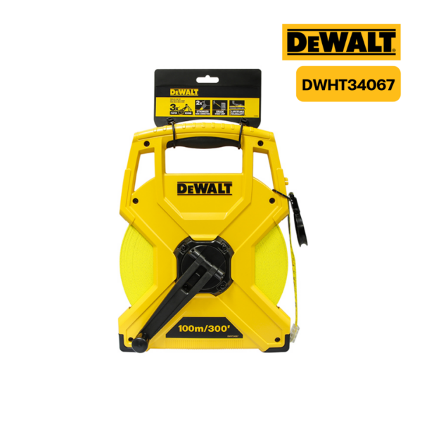 เทปวัดไฟเบอร์กลาส DWHT34067-30 100M DEWALT