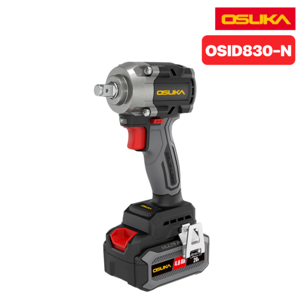 OSUKA บล็อกไฟฟ้าไร้สายไร้แปรงถ่านคอสั้น OSID830-N
