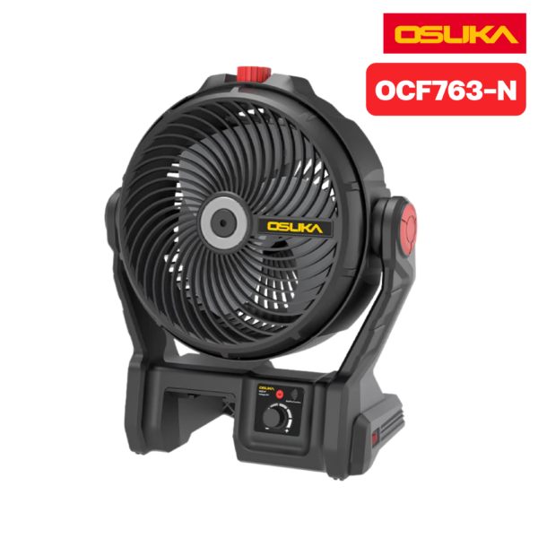 OSUKA   พัดลมไร้สาย ไร้แปรงถ่าน OCF763-N ตัวเปล่า  ตั้งได้ แขวนได้ เคลื่อนย้ายสะดวก
